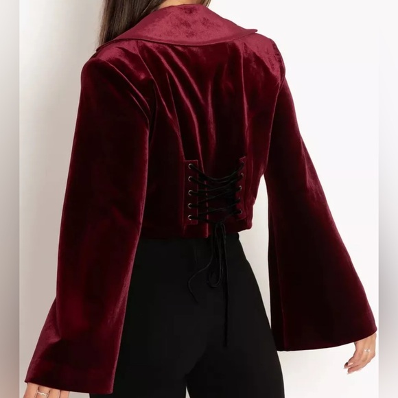 Blackmilk Some Velvet Morning Cropped Jacket - Picture 4 of 7